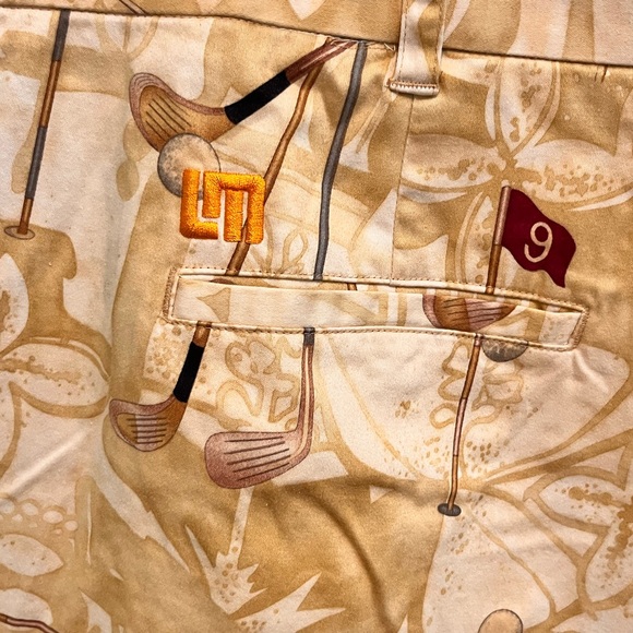 Loudmouth Golf - Men’s Size 44 - Golf Print Shorts - 97% Cotton - - Picture 7 of 14